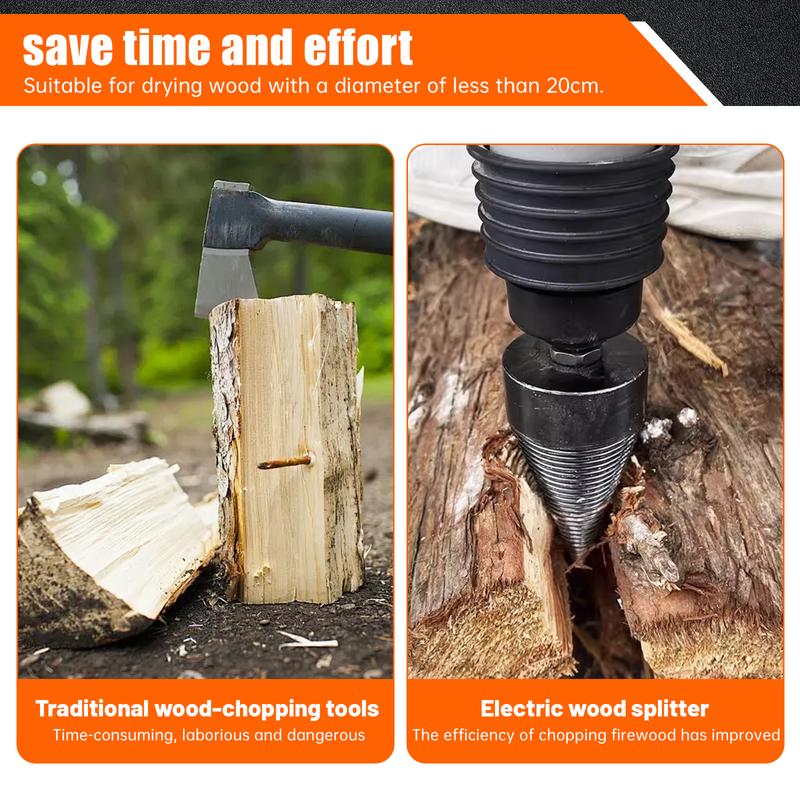 TitanSplit™ 32mm Heavy-Duty Firewood Drill Bit Set