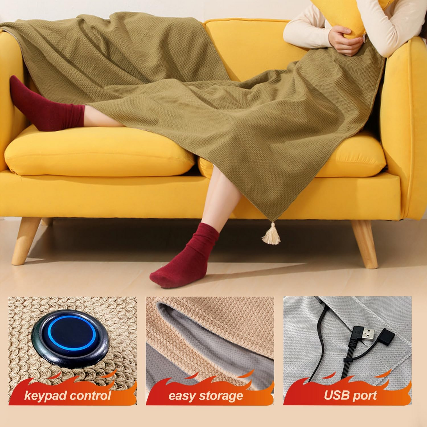 LumiHeat™ Luxury Heated Shawl