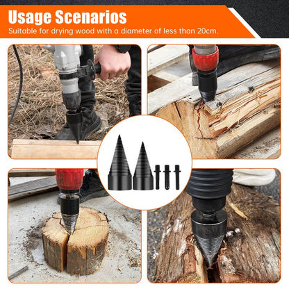 TitanSplit™ 32mm Heavy-Duty Firewood Drill Bit Set